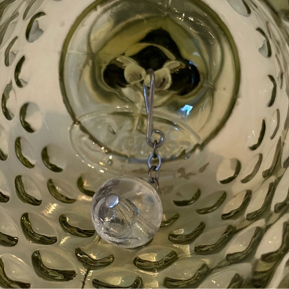 ✨Vintage Fenton Olive Hobnail Bell with Metal Clapper✨ - Picture 2 of 3